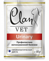 Clan Vet Urinary Влажный корм для кошек, Профилактика мочекаменной болезни, пауч 85г