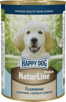 Happy Dog консерва  Телятина с сердцем, печенью и рубцом  для щенков 970 г