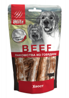 BLITZ Лакомство сублимированное для собак "хвост говяжий", 100г