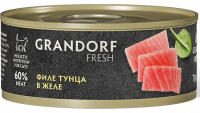 Grandorf Fresh Cat Adult Консервы для кошек филе тунца в желе, 70г
