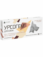 Нита-Фарм Урсогем для защиты и восстановления печени у собак от 5кг до 10кг, 150мг+200мг, 20таб.