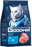 Goodwin Сухой корм для взрослых кошек с чувствительным пищеварением, с индейкой
