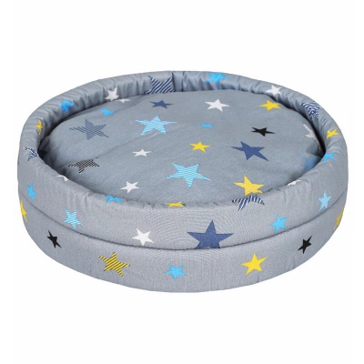 Rich Breed Lowcost Лежанка круглая поплин средняя, звездопад