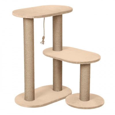 Rich Breed Когтеточка Визионер №1, из джута (4 когтеточки, 2 лежанки, подвиж. осн.) 101х36х84