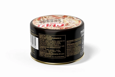 INABA Can корм влажный для кошек куриное филе и сурими, консервы 85г