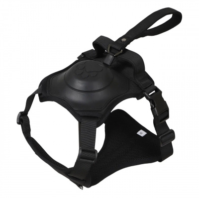 Rich Breed Шлейка-рулетка, чёрная, 1.3м