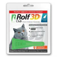 Rolf Club 3D Капли для кошек, более 4 кг, 1пип