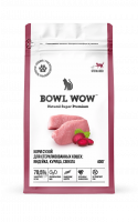 Bowl Wow Сухой корм для стерилизованных кошек, с индейкой, курицей и свеклой