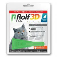 Rolf Club 3D Капли для кошек, более 4 кг, 1пип
