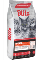 Уценка: Blitz Adult Classic Poultry Cats сухой корм для взрослых кошек с домашней птицей (Повреждена упаковка)