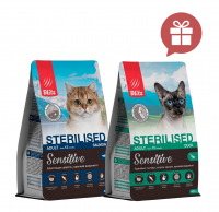 Blitz Sensitive Sterilised Cats сухой корм для стерилизованных кошек с лососем 