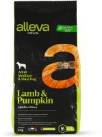 Alleva Natural Сухой корм для взрослых собак средних и крупных пород, с ягненком и тыквой