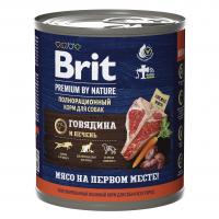 Brit Red Meat & Liver консервы для собак (говядина и печень) 850гр
