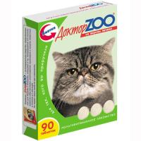 Доктор ZOO витамины для кошек, печень 90 таб