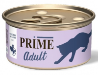 Prime Консервы паштет для кошек, курица и ягненок, 75г