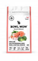 Bowl Wow Fresh Meat Сухой корм для стерилизованных кошек с лососем, белой рыбой и брокколи