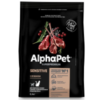 AlphaPet Superpremium с ягненком для взрослых кошек с чувствительным пищеварением 