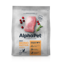 AlphaPet Superpremium Monoprotein из индейки для кошек