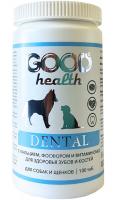 Good health Dental мультивитаминный комплекс для собак и щенков для здоровья зубов и костей с кальцием, фосфором и витамином Д, 100 таб.