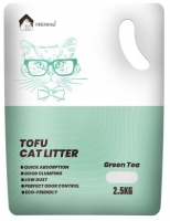 Green Petcare Наполнитель премиум тофу кэт, растительный, зеленый чай