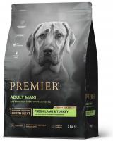 Premier Dog Lamb & Turkey Adult Maxi Свежее мясо ягненка с индейкой для собак крупных пород