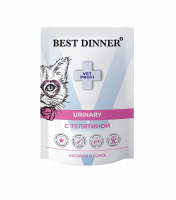 Best Dinner Exclusive Vet Profi Urinary пауч для кошек, телятина в соусе, кусочки