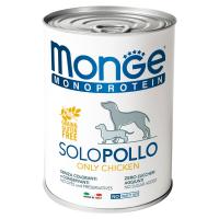 Monge Dog Monoprotein Solo консервы для собак паштет из курицы 400г