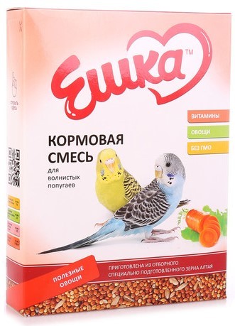 Ешка Кормовая смесь для волнистых попугаев 500 г (овощи)