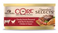 Wellness Core Signature Selects консервы из говядины с курицей в виде кусочков в соусе для кошек 79 г