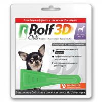 Rolf Club 3D Капли для собак, до 4кг 1пип