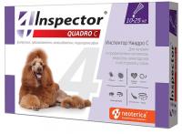 Inspector Quadro Капли от внешних и внутренних паразитов для собак, (от 10 до 25 кг) 1 пип