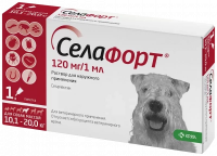 Селафорт 12% 1мл (120мг для собак 10,1-20кг) (KRKA)