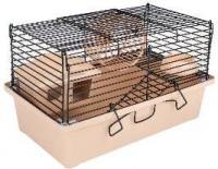 Дарэлл Клетка-мини для мелких грызунов, складная, шаг прута до 9,5мм, 28*17*h20см (+домик;+миска;+колесо)