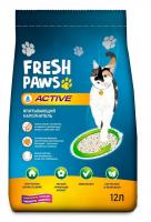 Уценка: Fresh Paws Active впитывающий наполнитель для кошачьего туалета с активированным углем (Повреждена упаковка/Недовес)