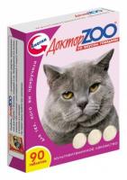 Доктор ZOO витамины для кошек, говядина 90 таб