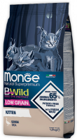Monge Cat BWild Low Grain Kitten низкозерновой корм из мяса гуся для котят