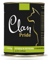Clan Pride консервы для собак (рубец и печень говяжья) 340гр