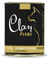 Clan Pride консервы для собак (сердце и печень индейки) 340гр