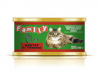Clan Family консервы для кошек паштет из говядины