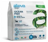 Alleva Holistic Cat Adult Ocean Fish Сухой корм для взрослых кошек с океанической рыбой, коноплей и алое вера