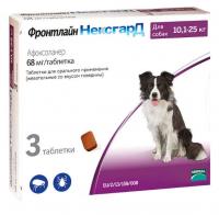 Фронтлайн НексгарД таблетки жевательные для собак 10,1-25 кг, 68 мг 3 шт