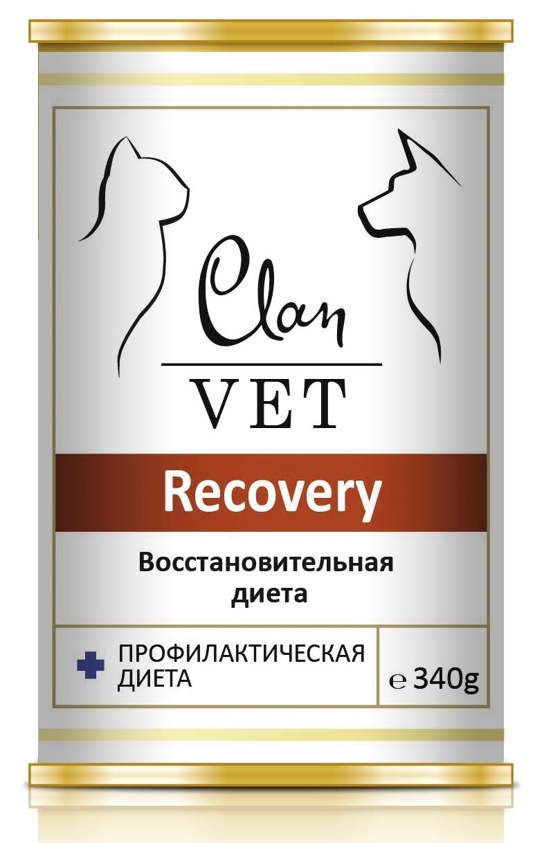 Clan Vet Recovery диет. консервы для собак и кошек восстановительная диета 340г
