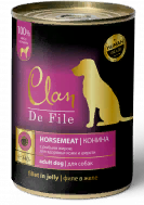 Clan De File консервы для собак, с кониной
