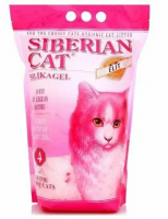 Сибирская кошка наполнитель силикагелевый для кошек "Элита", розовые гранулы
