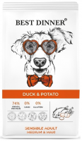 Best Dinner Adult Sensible Medium & Maxi Duck & Potato корм для собак гипоаллергенный, утка, картофель
