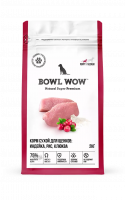 Bowl Wow Сухой корм для щенков средних пород, индейка с рисом и клюквой