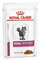 Royal Canin Renal With Beef влажный корм для кошек с говядиной, для поддержания функции почек, 85г