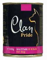 Clan Pride консервы для собак (с говяжьим калтыком и языком) 340гр