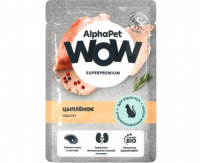 AlphaPet WOW пауч цыпленок паштет для стерилизованных кошек 85гр