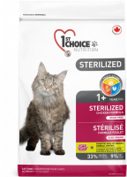 Уценка: 1st Choice Sterilized корм для стерилизованных кошек 2,4кг (Срок до 22.11.2023)